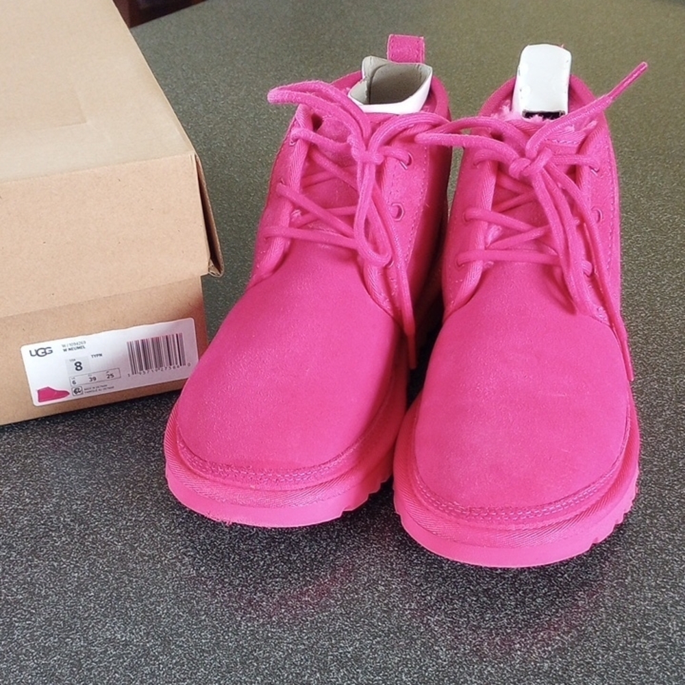 UGG Pink Suede Boots